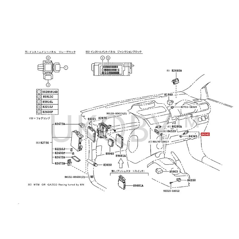 8434069075 To yo ta RAV4, Camry, Land Cruiser, RAV4 proudly released in Prado Brake light switch