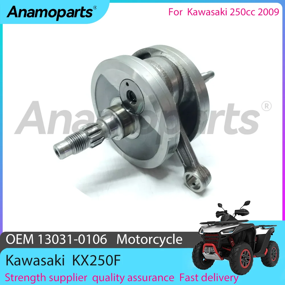 Motocycle engine Crankshaft assembly parts Compatible fits for 2009 Kawasaki KX 250 F KX250F 250CC 13031-0106