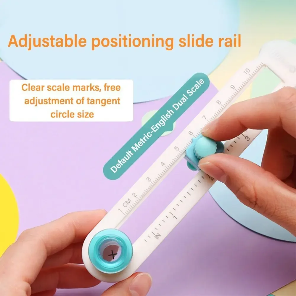 Couteau à Découper Rond Ajustable 360, pour Bricolage, Boussole, Cercle, Scrapbooking, Papier, Cartes