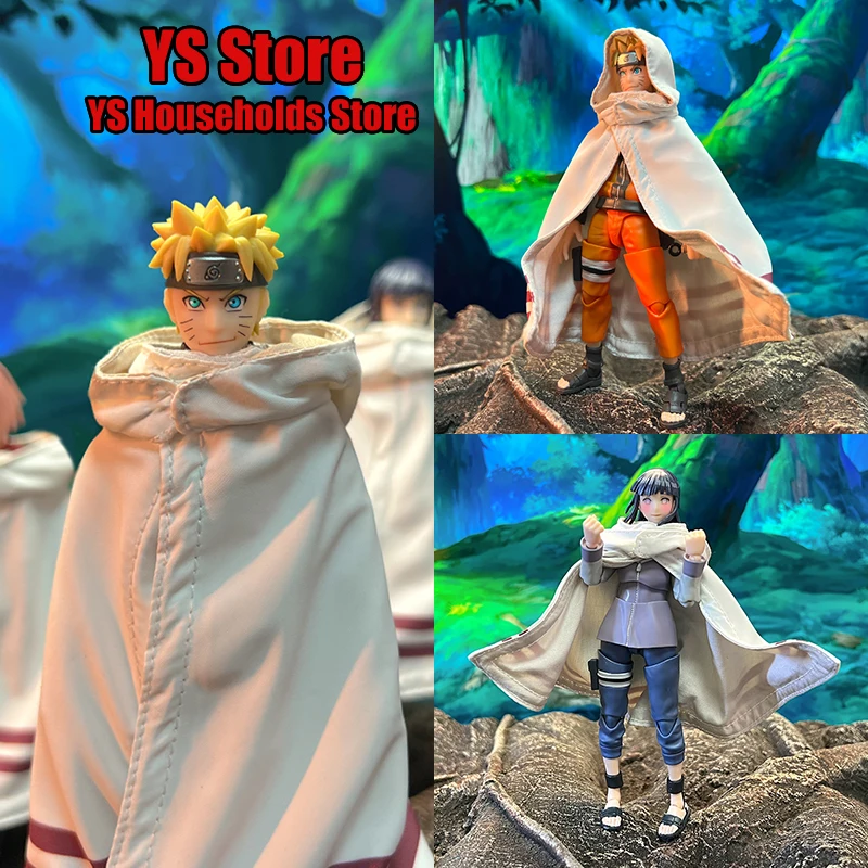 

1/12 Узумаки Наруто Хьюга Хината Мужчина Женская Фигурка Мини Белый Плащ Игрушки Аксессуар Для 6 "ШФ Аниме Пара Солдат Декорация