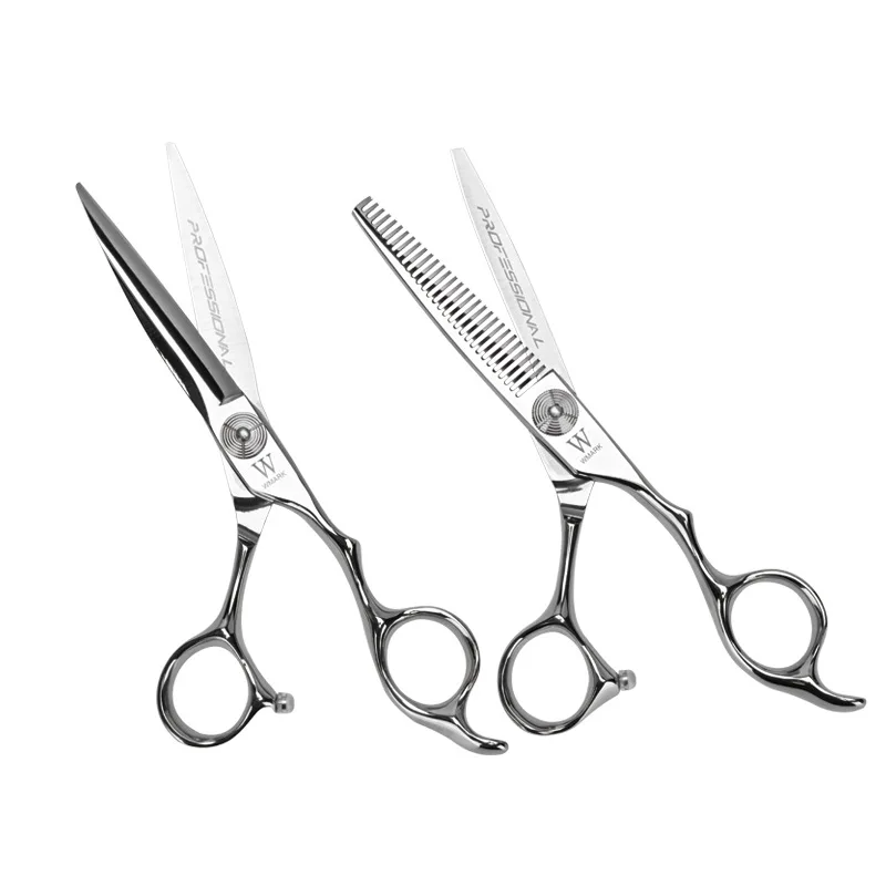 Wmark-Ensemble de ciseaux professionnels en acier inoxydable 9Cr18, pour salon de coiffure, coupe, haute qualité