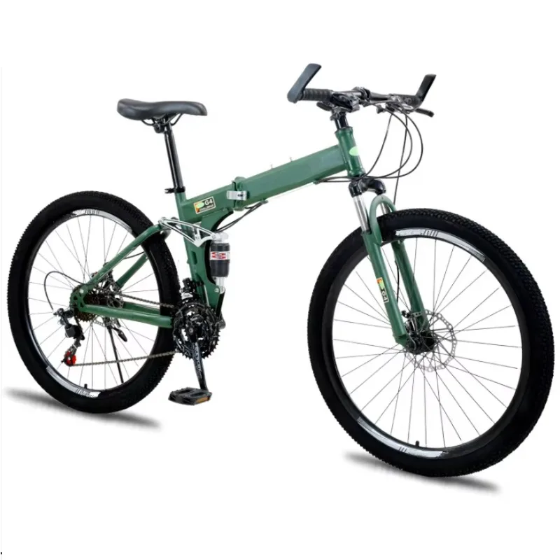 Bicicleta de Montaña de 24 Pulgadas y 21 Velocidades con Frenos de Disco Mecánicos, Cuadro de Acero y Suspensión Delantera para Compradores al por Mayor