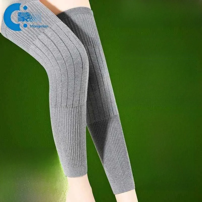 

Теплые длинные наколенники с функцией генерации тепла для людей среднего и пожилого возраста, страдающих артритом, для использования в любое время года, для поддержки коленей.