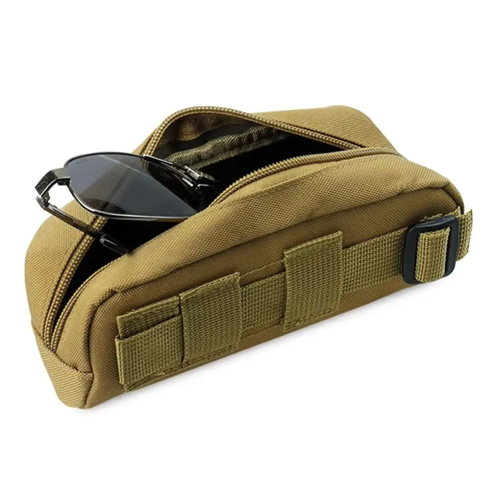 

Large Capacity Outdoor Glasses Pouch Oxford Cloth Travel Zipper Sunglasses Bag Waist Hanging Vintage Eyeglasses Case Bag