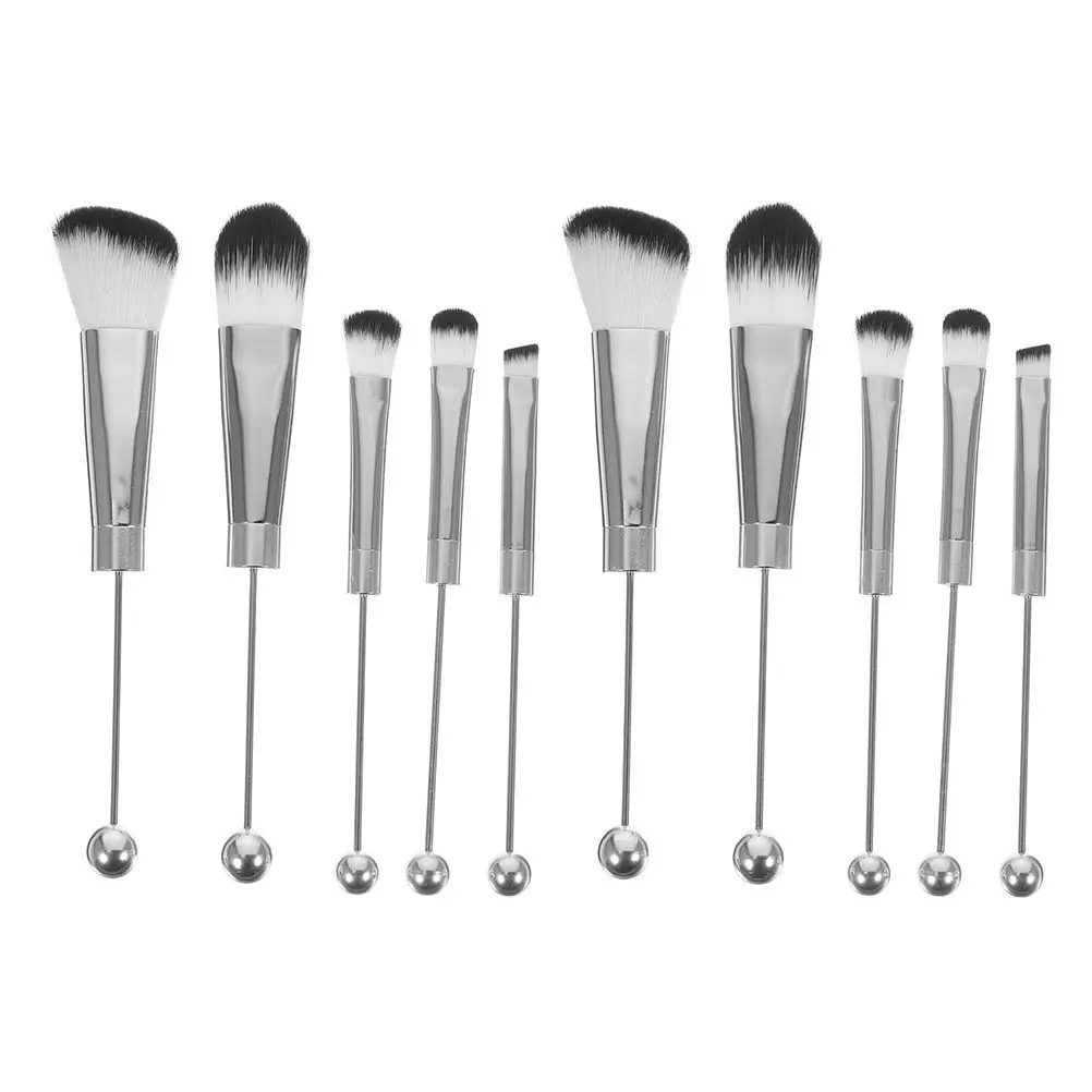 

2 комплекта кистей для макияжа: кисти для теней, румян и пудры для женщин, легкие, с мягкой щетиной, набор кистей для макияжа