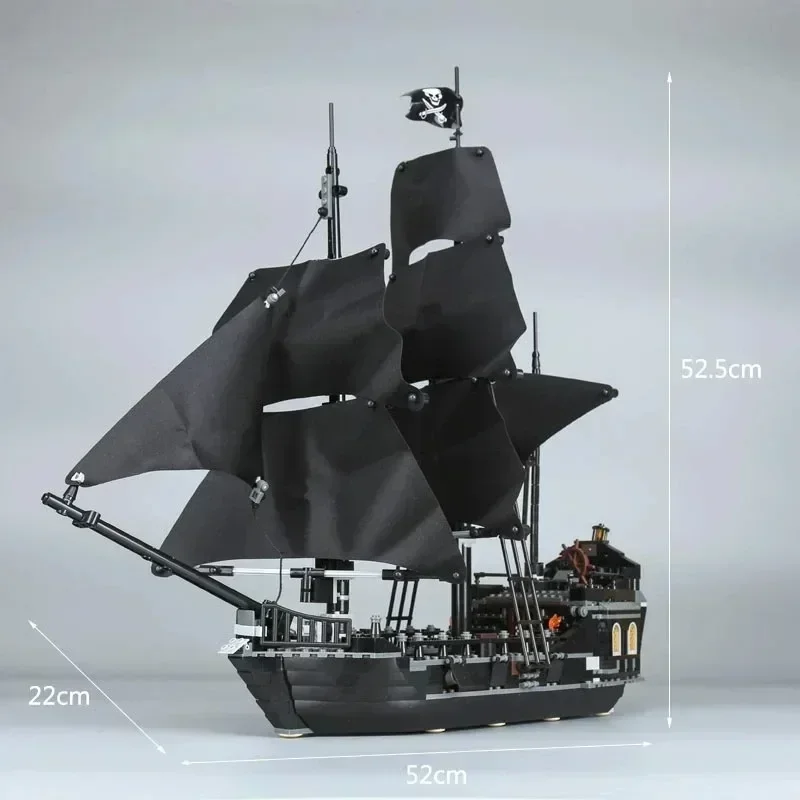 Pirates Of The Caribbeans Queen Anne Revenge Warship The Black Pearl 4195 4184 Ship Building Blocks Model Toys Bricks Kids Gifts