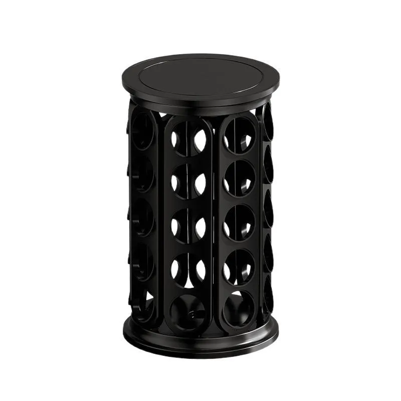 

40 capsules coffee capsule storage round large capacity 360 degree rotatable simple storage rack