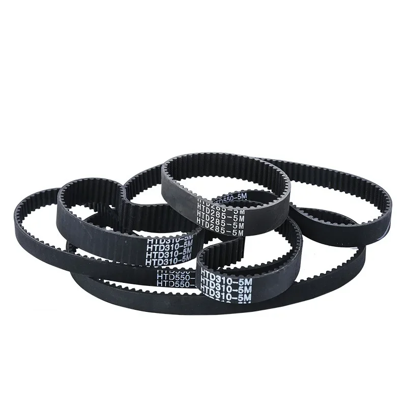 HTD 5M المطاط الأسود مؤقت اشتعال محيط 1420/1425/1440/1450 ~ 2000 مللي متر عرض 10/15/20/25/30 مللي متر حزام حلقة مغلقة