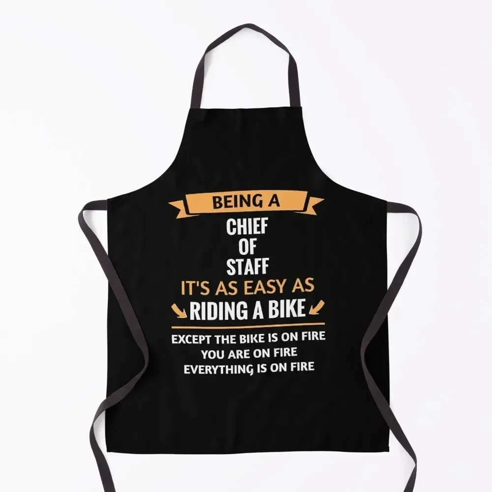 

Funny Chief of Staff Design Gift Apron Kitchen For Man Cleaning Products For Home Things For Kitchen manicurist Apron