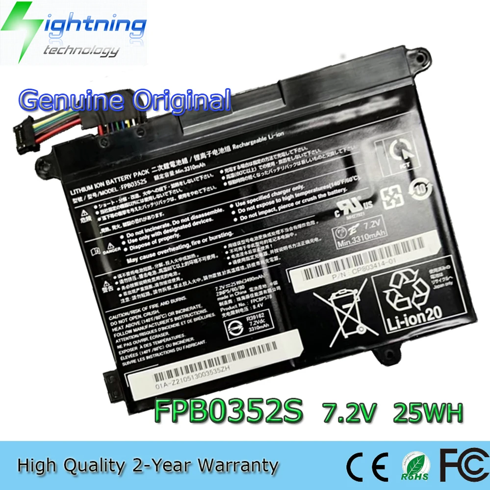 

FPB0352S 7.2V 25Wh Laptop Battery for Fujitsu CP785911-01 FPCBP578