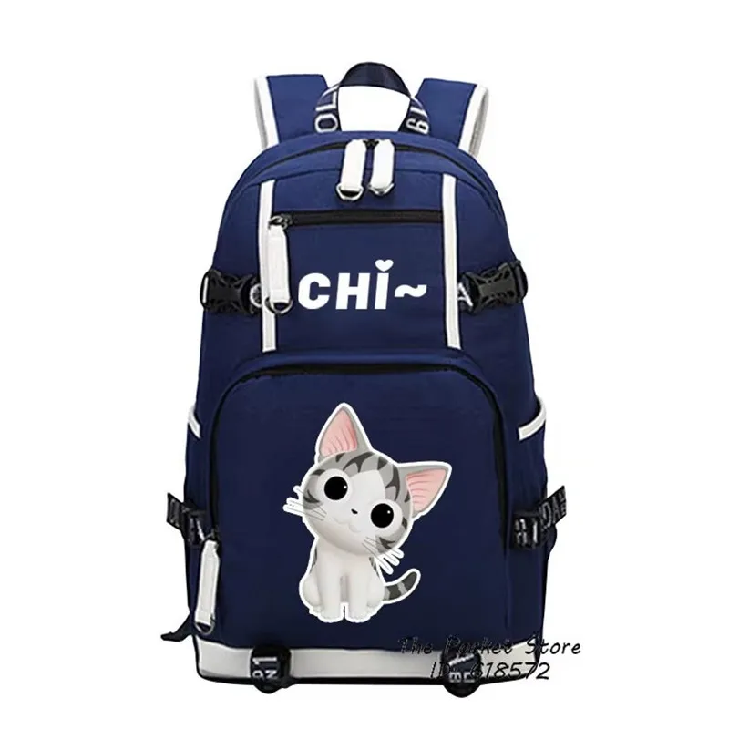 Kawaii Cat Women Backpack Chi\'s Sweet Home Cute Backpack Chi Cat Canvas School Bags Mochila Feminina Pink Travel Bagpack