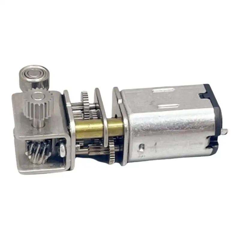 مخرج الزاوية اليمنى 120 دورة في الدقيقة محرك تروس دودة توربو صغير مع علبة تروس معدنية، تيار مستمر 3 فولت-6 فولت لقلم الطابعة ثلاثية الأبعاد