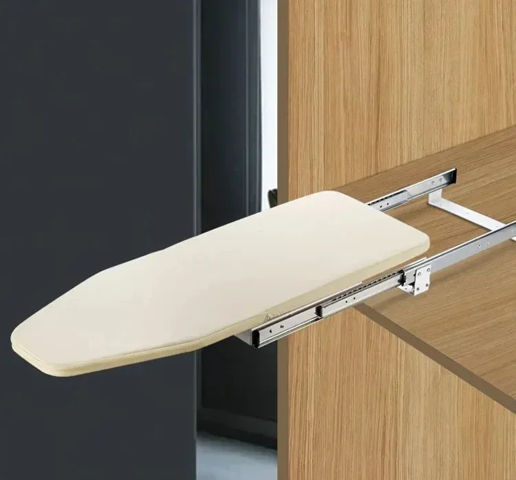 

Push-pull folding ironing board hidden ironing board in the cloakroom Damping telescopic iron pad