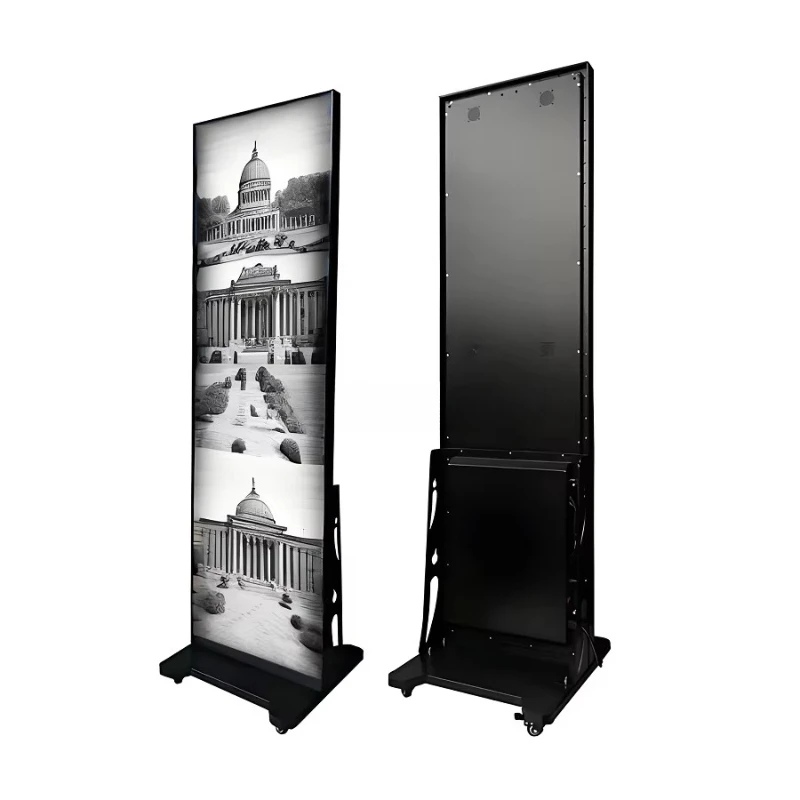 

Customized P1.86 LED display standing poster display for advertising and promotional purposes