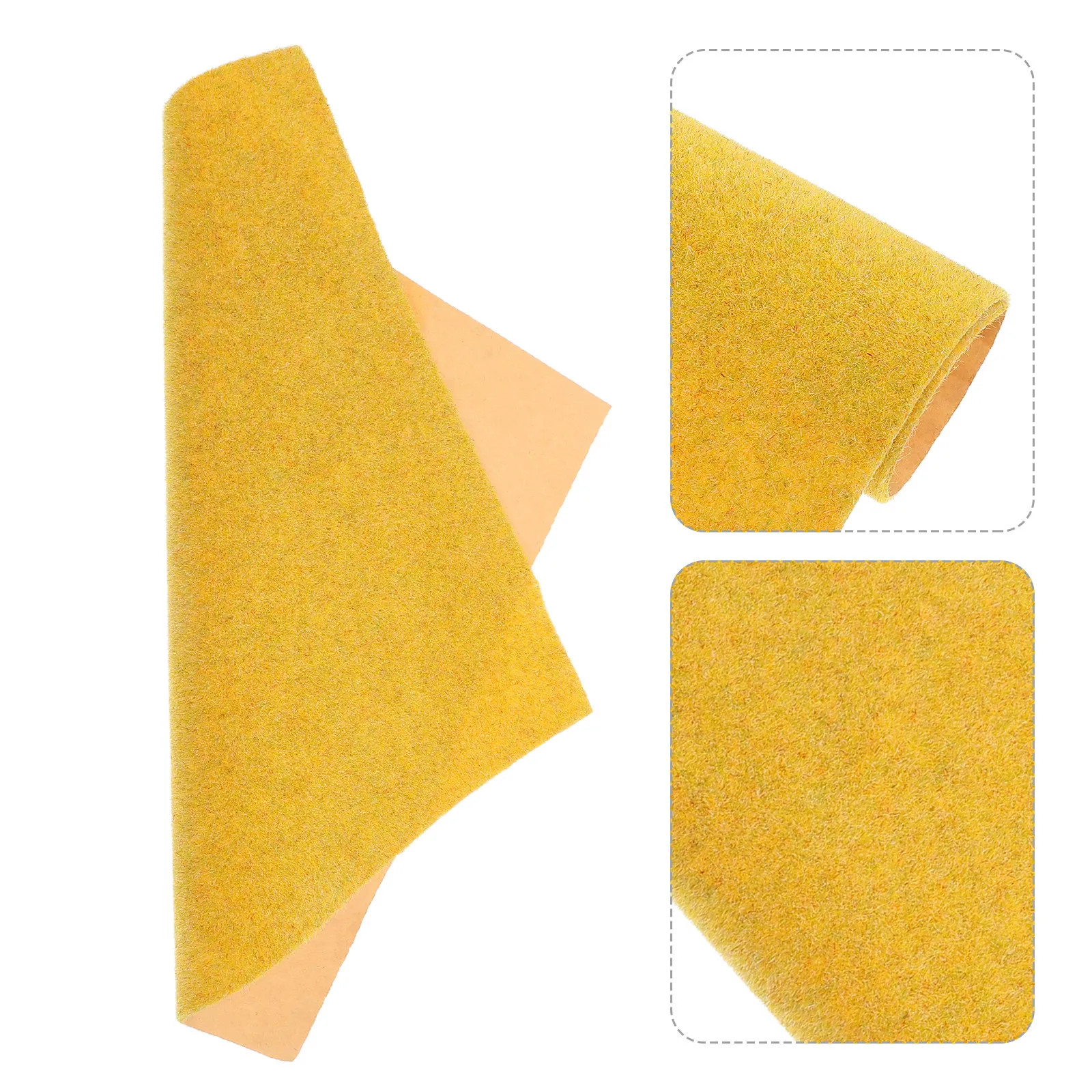 Artificial Grass Mat Light Green Realistic Soft Texture for DIY Scenery Model Railways and Dioramas