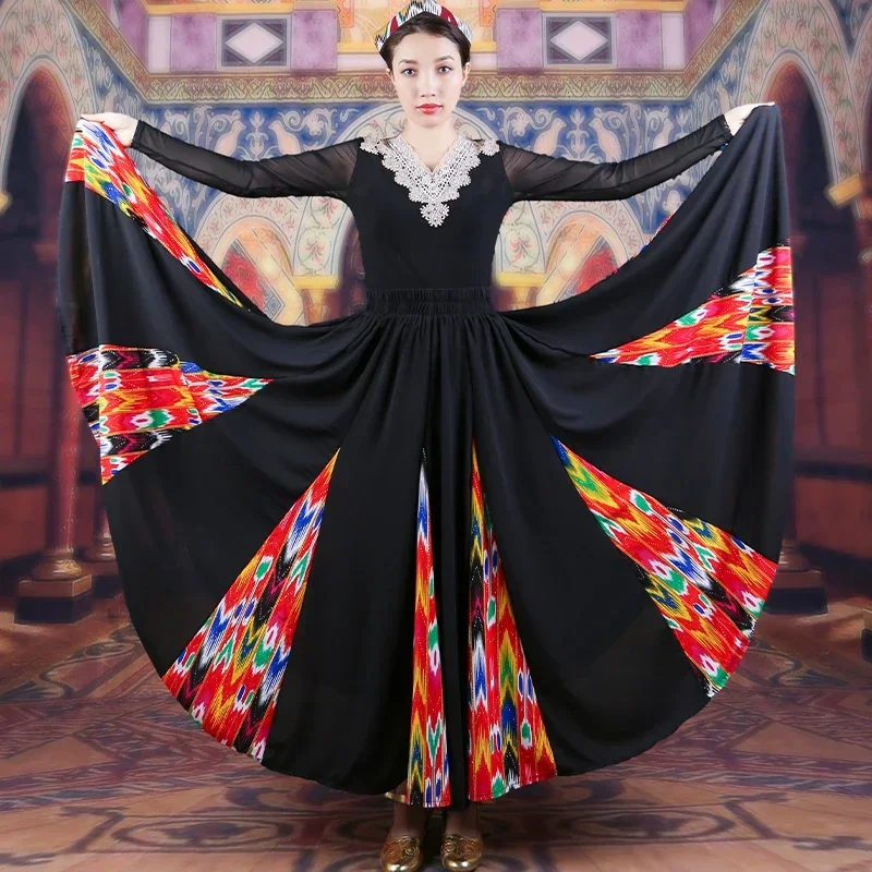 dance suit female practice performance performing arts and art examination basic training ethnic style swing skirt