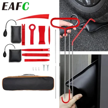 EAFC 18 pièces/21 pièces porte de fenêtre de voiture clé ouverte d'urgence verrouillage perdu déverrouiller Kit d'outils automobiles sac à cale d'air pompe Kit de déverrouillage ouvert