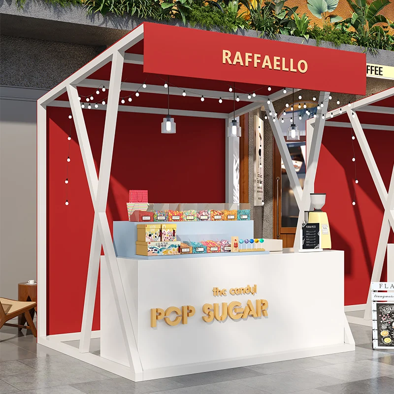 Net Food Snack Street Iron Art Commercial Street Event Promotion Cabin Stall Rack