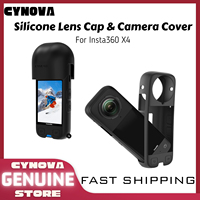 CYNOVA For Insta360 X4 Silicone Lens Cap Camera Body Protective Case Rubber Hoodie Cover Protector For Insta 360 X4 Accessories