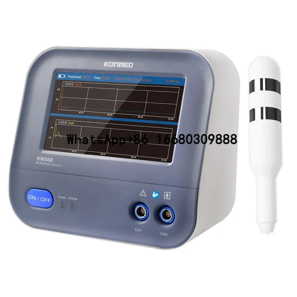 

Electromagnetic therapy device homecare health and personal care two channels new physiotherapy equipment EMG biofeedback