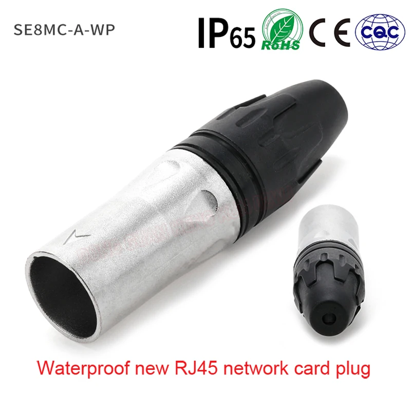 D-Type Module RJ45 Netwerk Docking Socket Connector Led Groot Scherm Gegevensoverdracht NE8FDP Ethernet IP65 Waterdichte Socket