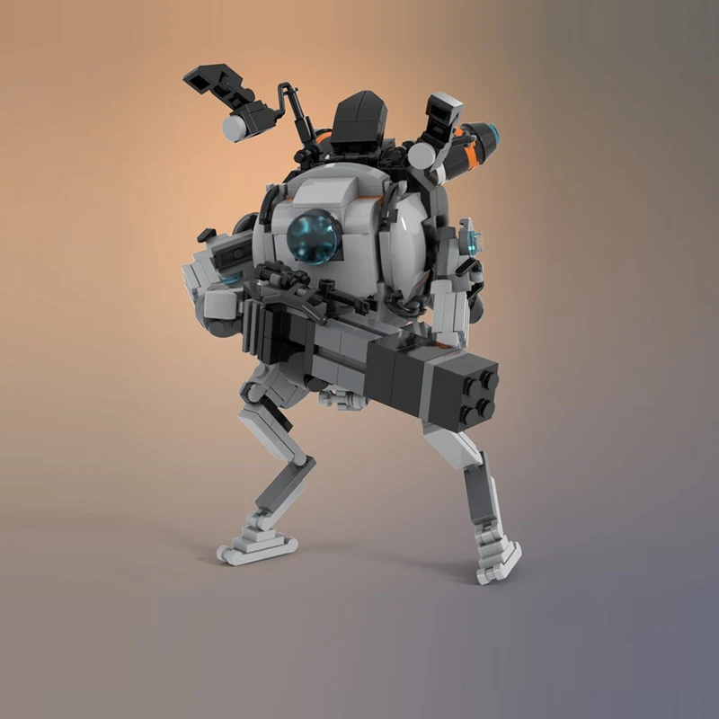 Popular Game Model MOC Building Bricks Lightweight Sci-Fi Mecha Modular Technology Gifts Holiday Assemble Children Toys Suit