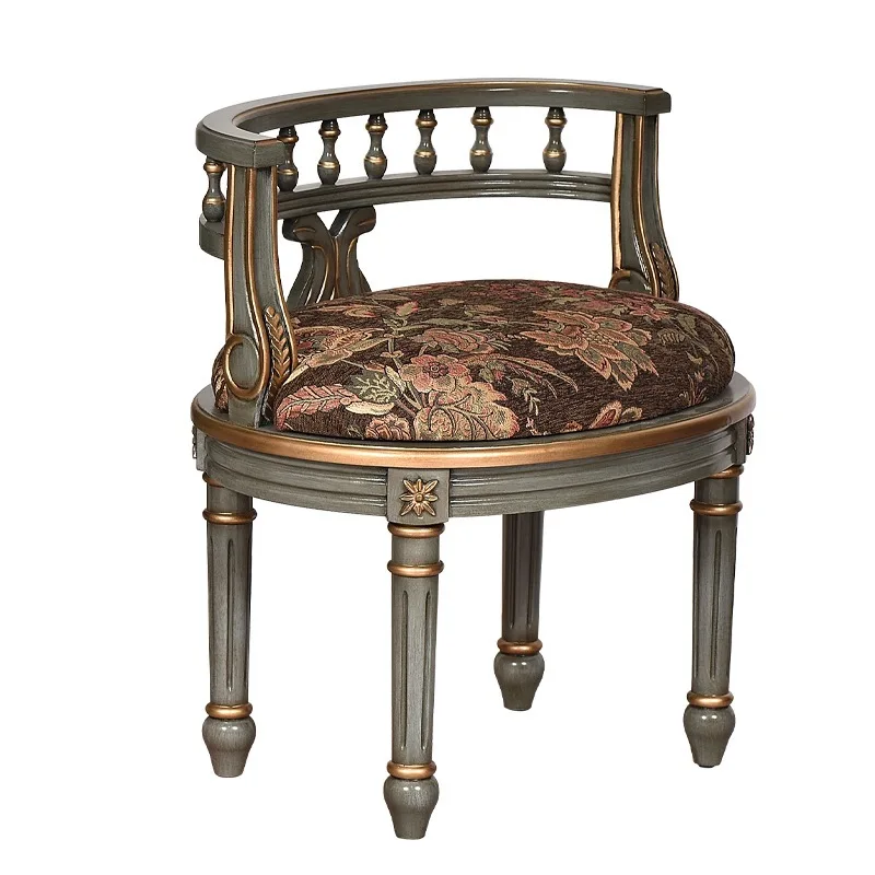 

American solid wood sofa chair, single back chair, balcony leisure