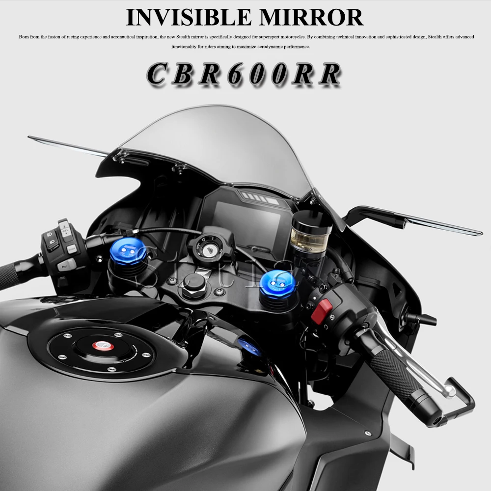Rearview Mirror For Honda CBR600RR CBR 600RR 2024-2026 CBR600 RR Stealth Sport Winglet Mirror Kits Adjustable Stealth Max Mirror