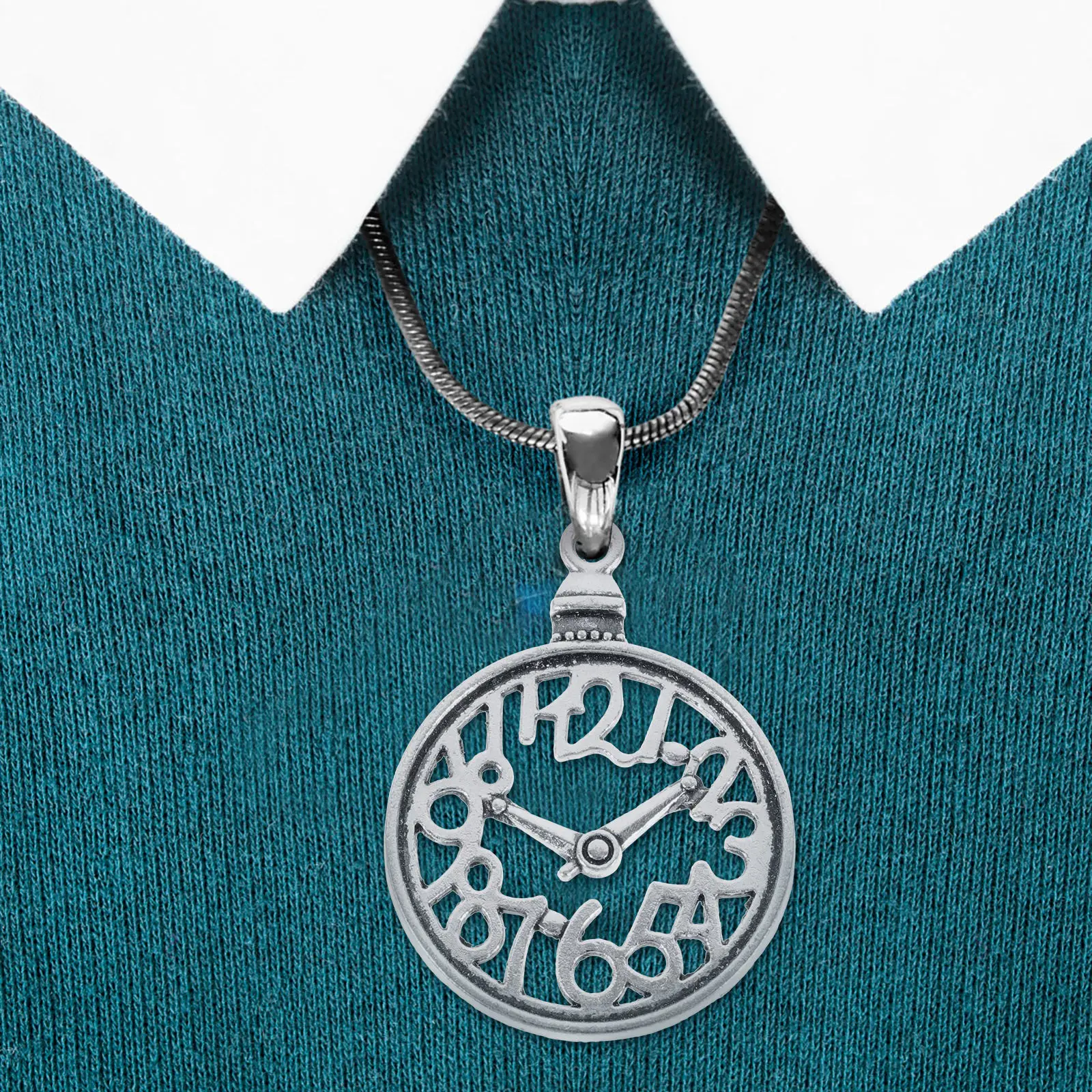 

60Pcs Vintage Clock Shape Alloy Pendants DIY Jewelry Making Necklace Bracelet Keychain Charms Accessories Supplies