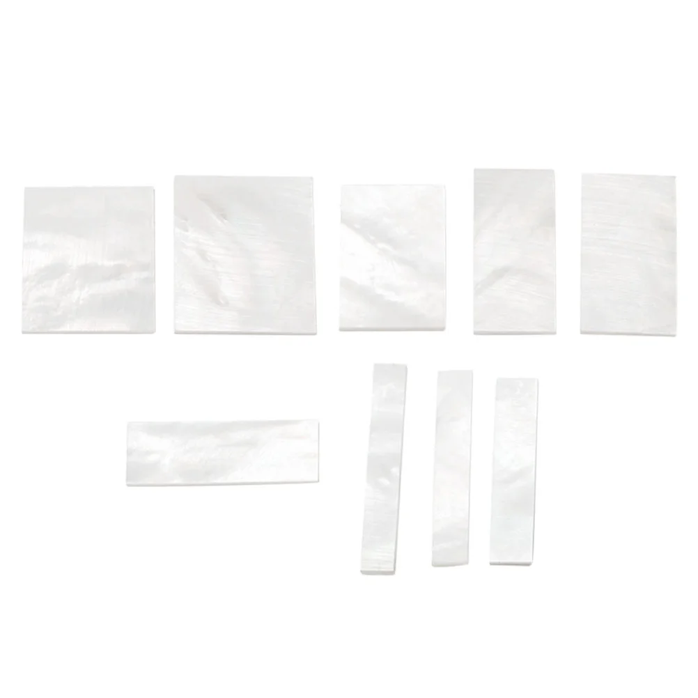 

9 PCS Shell Inlay Guitar Guitars Fret Markers Banjo Material White Fingerboard Inlays