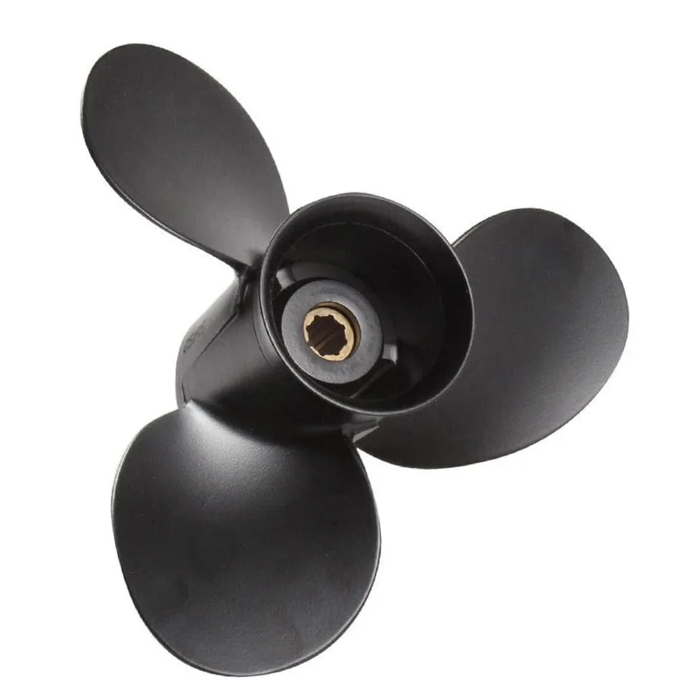 

3 Blade Propeller Boat Propeller 8 SplineE Right-hand Rotation 9 Diameter 9 Pitch Aluminum Alloy Marine Propeller