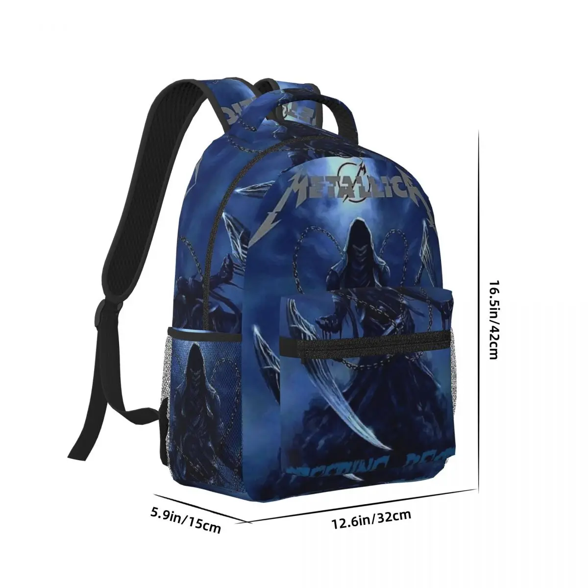 Like-Metallica Backpack for Men Women Fashion Student Business Daypack College Shoulder Bag 17in