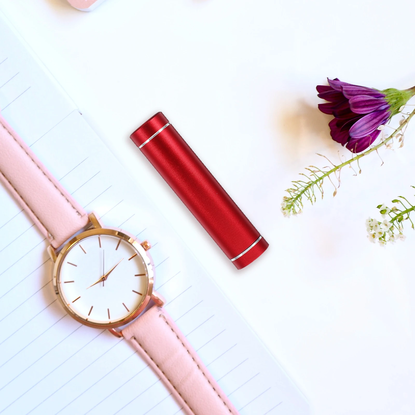 1pc Red Power Bank Storage Box Hidden Compartment Containers Cash Valuables Lightweight Durable Secret Safe Gadgets Portable