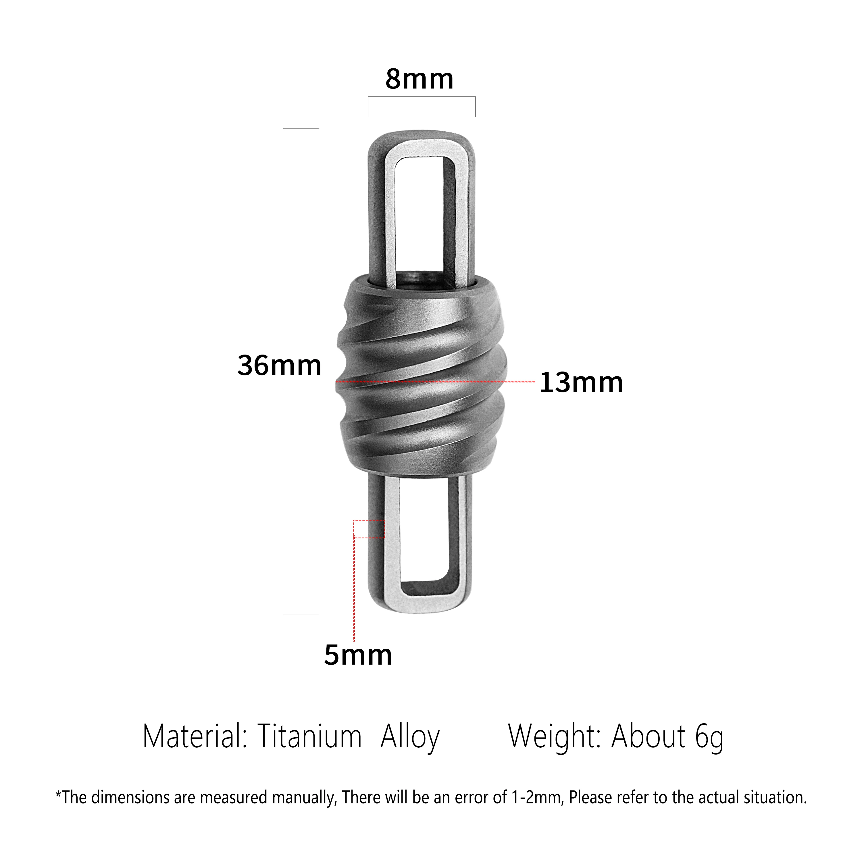 TIGLE Titanium Alloy Keychain DIY At Will Mountaineering Buckle Connector With Keyring Portable EDC Tool