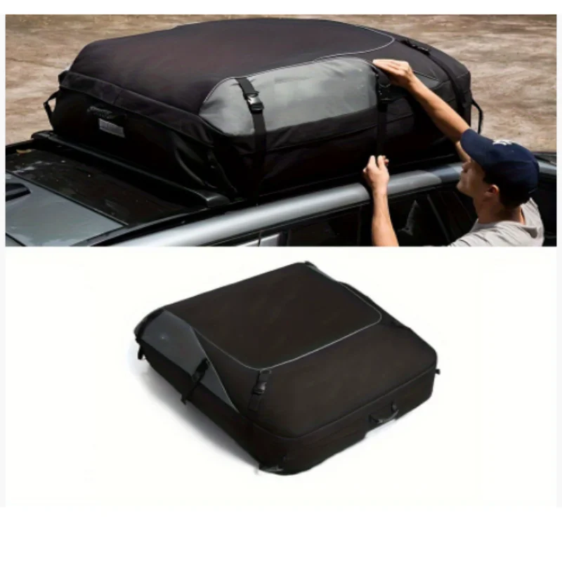 ISURE البحرية حقيبة أمتعة السيارة 600D في الهواء الطلق SUV طوي القيادة الذاتية معدات السفر سقف حقيبة تخزين حقيبة أمتعة مقاومة للماء #1