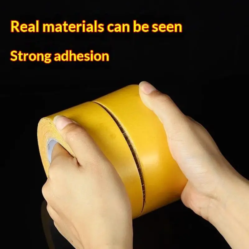 New 2 Sided Cloth Tape Strong Fixation Adhesive Tape Heavy Duty Translucent Mesh Waterproof Traceless Powerful Grid Carpet Tape