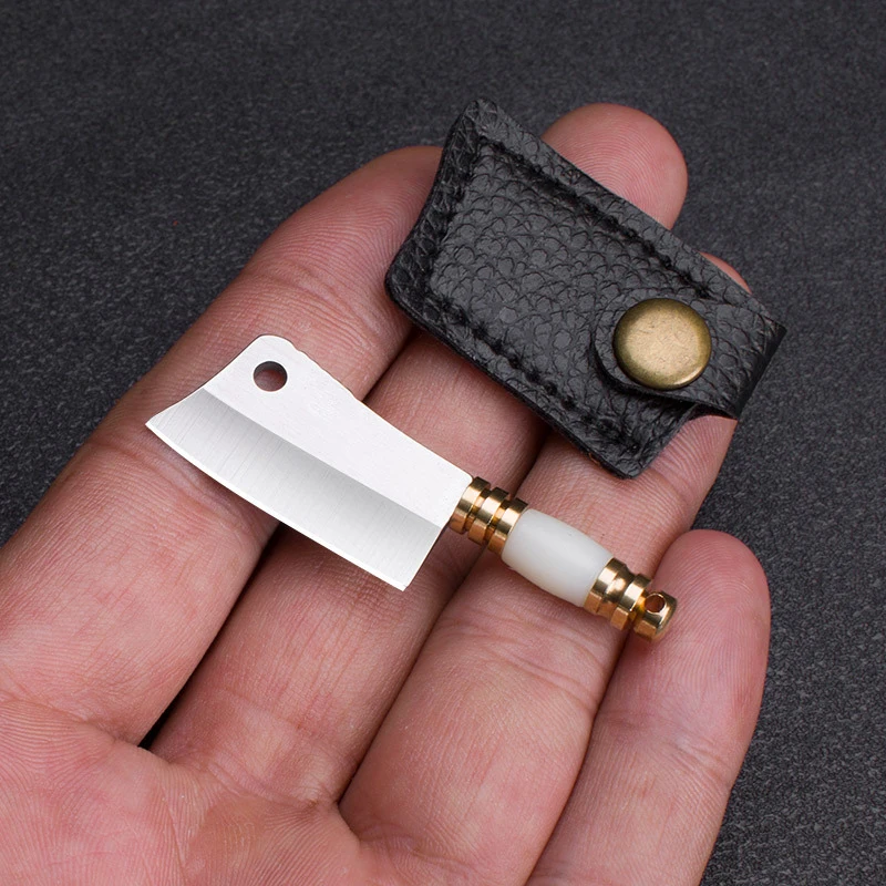 EDC Mini Knife Sharp Small Kitchen Knife Camping Miniature Carry-on Gift Key Chain Pendant Unwrapping Express Delivery Box Knife