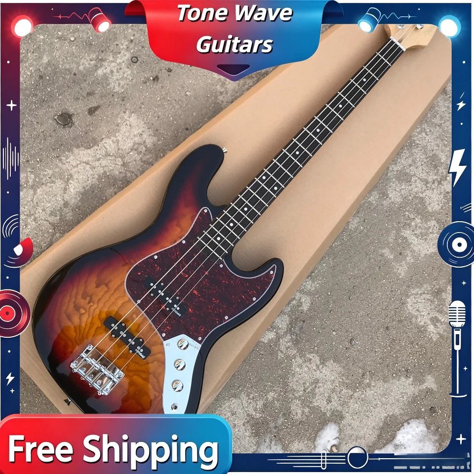 Bass Guitar Fretless - Penawaran Spesial HOT 2026 Sunburst Jazz