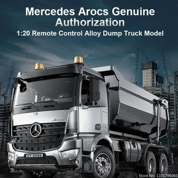 1/20 E590 Alloy RC Truck Mercedes-Benz Crawler 2.4G Remote Control Car Model Dump Trucks Tractor Cars Toys Double E for Boys Gift