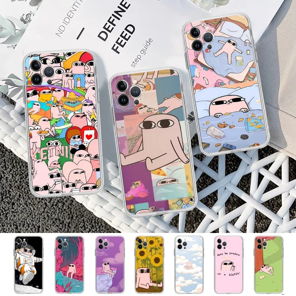 Ketnipz Cartoon Phone Case For iPhone 15 14 11 12 13 Mini Pro XS Max Cover 6 7 8 Plus X XR SE 2020 Funda Shell