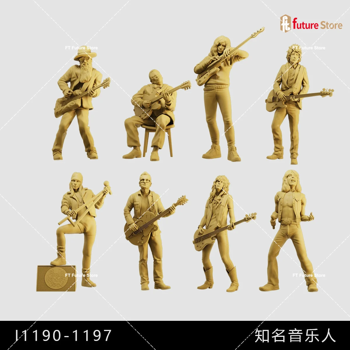 3D Print Miniatures 1/64 1/43 Musician Singer Star Male  Figure Diorama Creative Mini Vocal Concert Scene Prop Figurine Model