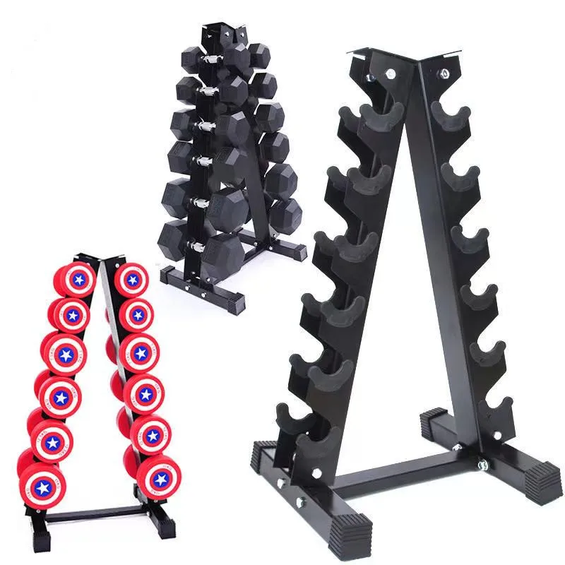 

10 Pairs Steel Dumbbell Rack Vertical Stand with Rubber for Dumbbells