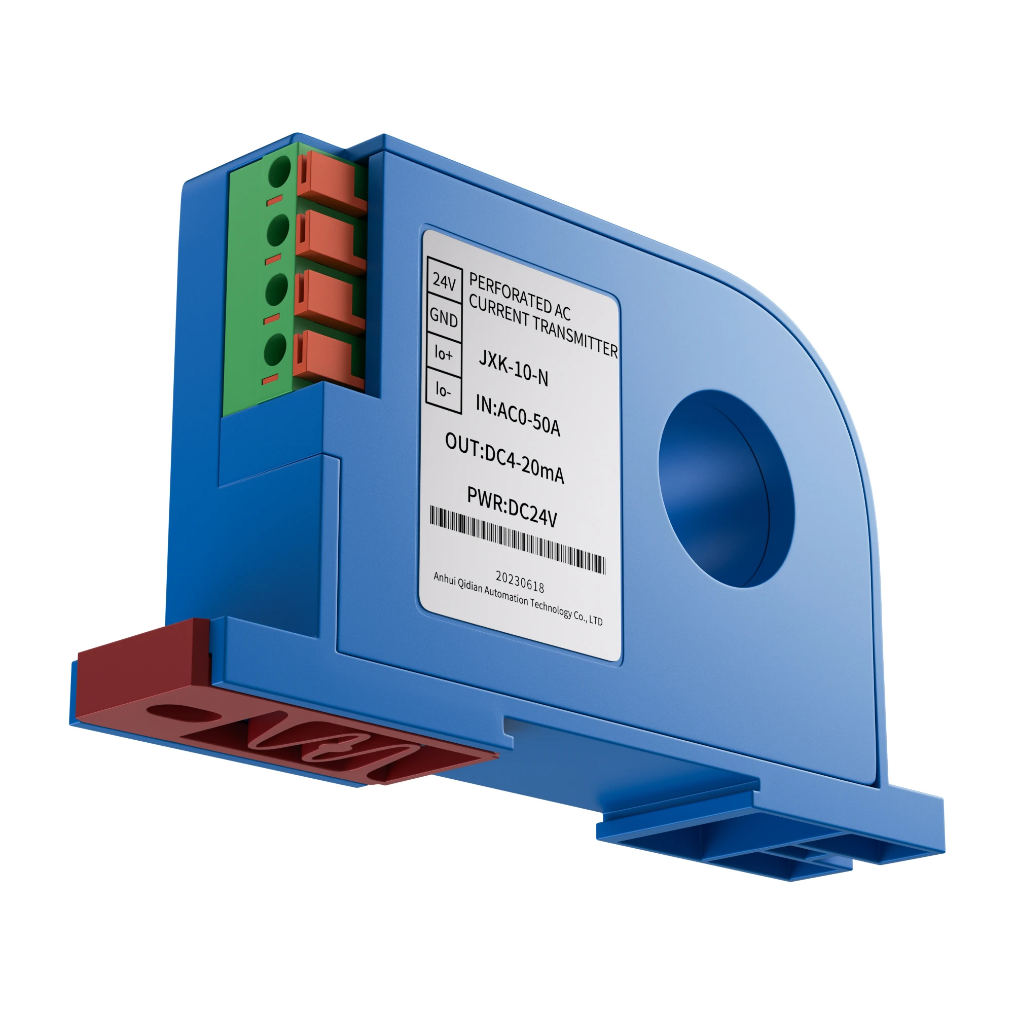 DC Current Transmitter 4-20mA RS485 0-10V Relay AC Current Transducer 0-50A 0-150A 0-250A 20mm/35mm Hall Effect Current Sensor