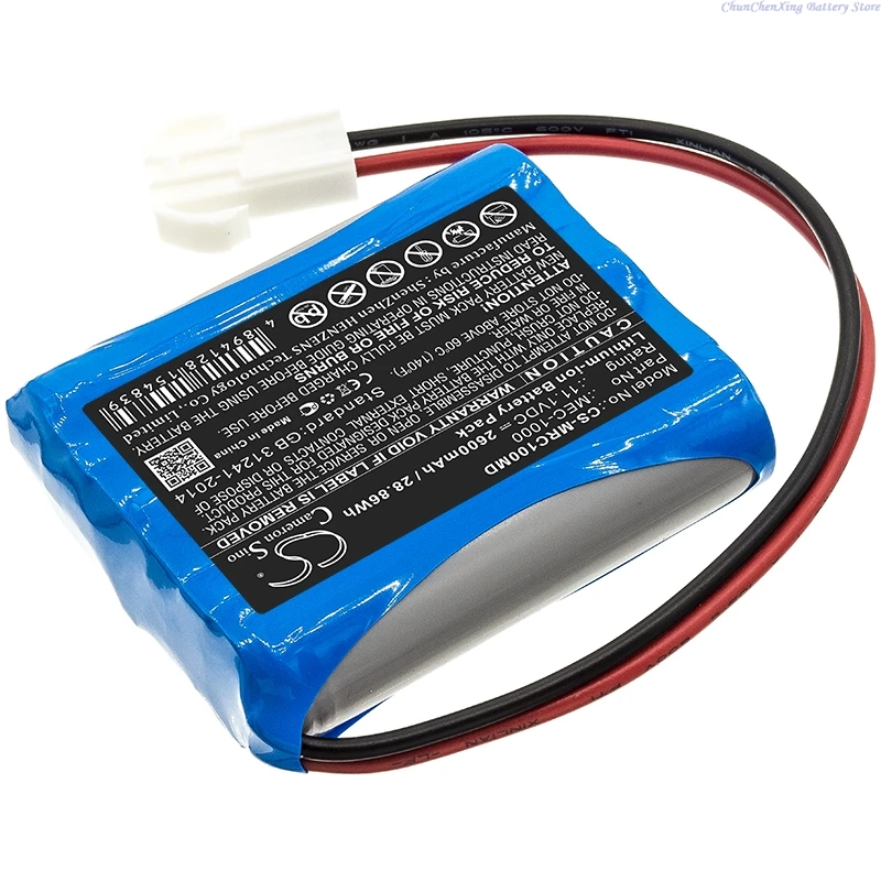 Cameron Sino 11.1V 2600mAh replacement rechargeable Li-ion Medical Battery for Mindray MEC-1000, MEC 1000, MEC1000