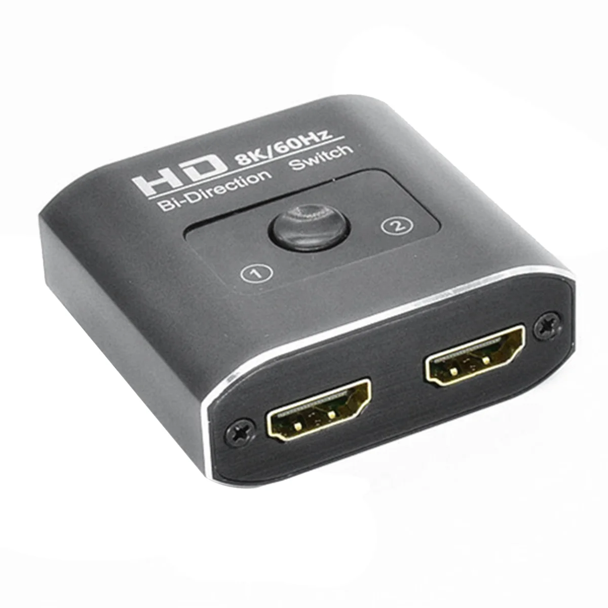 HD 8K 60Hz Bi-Direction Switch 1 in 2 Out Video Distributor Splitter Dual Display HDMI-Compatible Splitter for Laptop PC