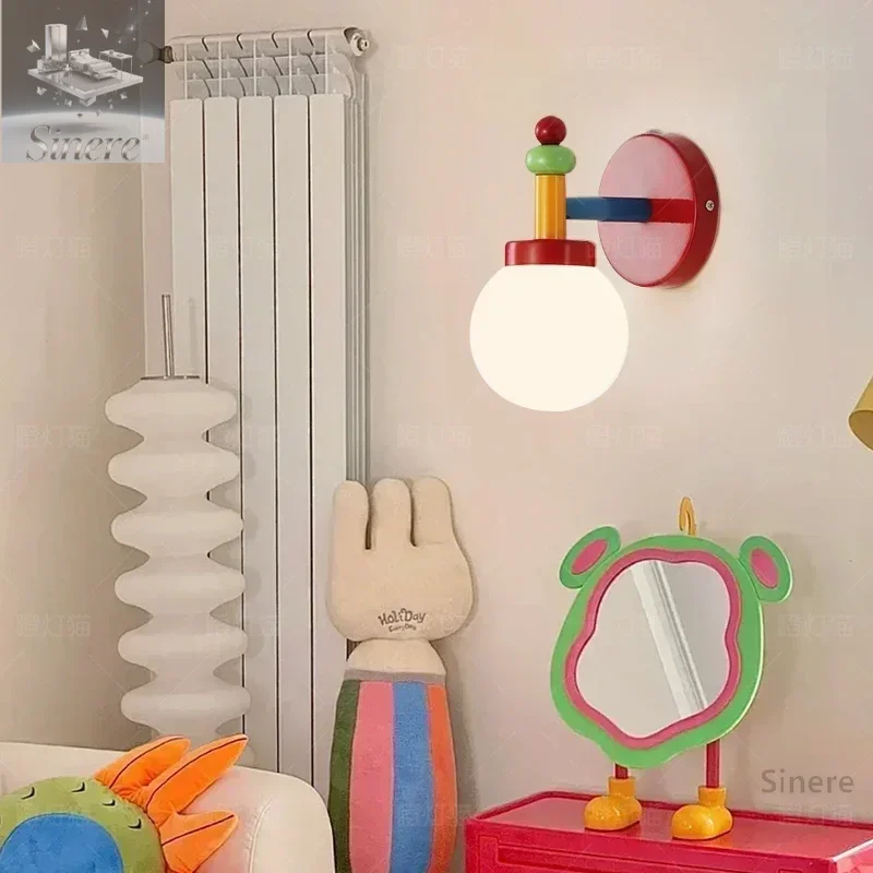 

Dopamine bedside wall lamp Memphis style master bedroom living room aisle children's art advanced sense led creative