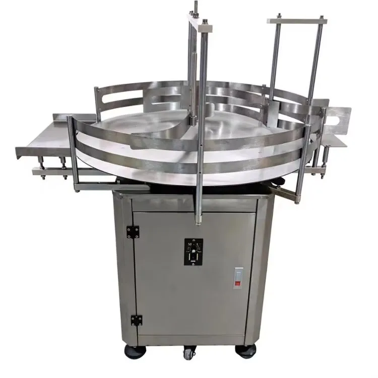 

Professional Manufacturer's Electric Semi-Automatic Bottle Unscramble Machine Turntable/Bottle Feeding Table for Food Paper