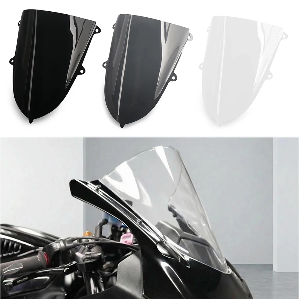 

FOR YAMAHA YZF R7 R6 YZFR6 2017-2024 YZFR7 2021-2025 Windscreen Windshield Fairing Double Bubble Spoiler Wind Protection