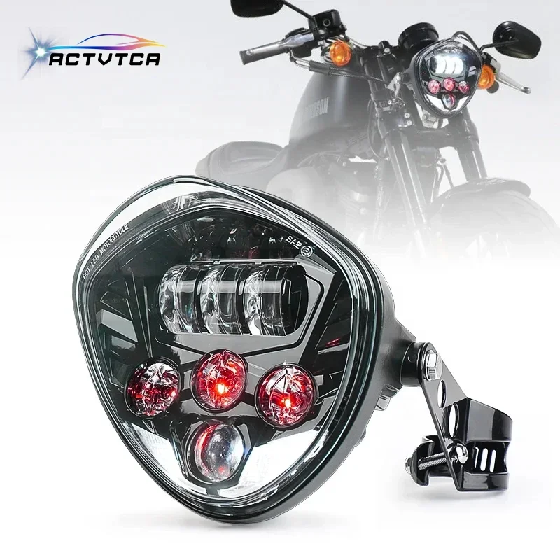 

ACTVTCA 120W 20000LM 7inch Led Headlight Universal Motorcycle Projector Headlight for Honda Suzuki Yamaha