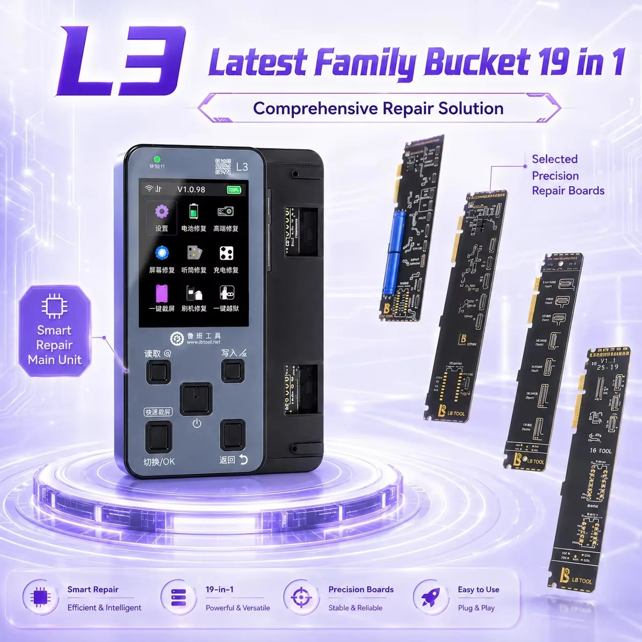 LB TOOL L3 True-Tone Repair Editor Original Color Restoration Solution for The IP7–17 Series Screen True-Tone Repair Editor Tool